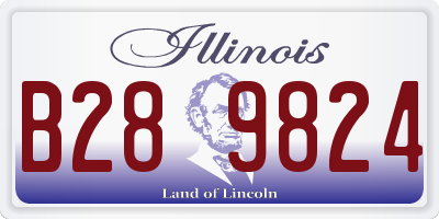 IL license plate B289824