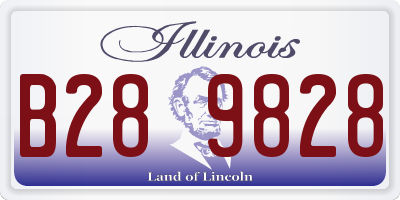IL license plate B289828
