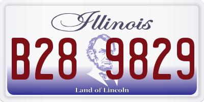 IL license plate B289829