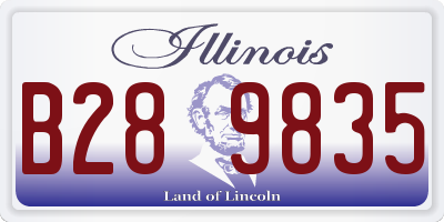 IL license plate B289835