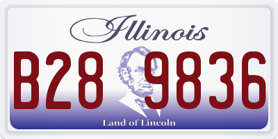 IL license plate B289836