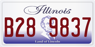IL license plate B289837