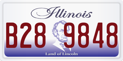 IL license plate B289848