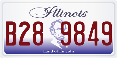 IL license plate B289849