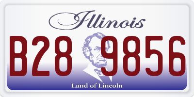 IL license plate B289856