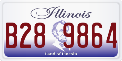 IL license plate B289864