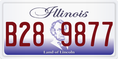IL license plate B289877