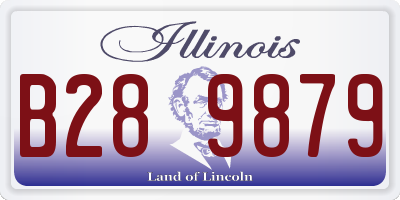 IL license plate B289879