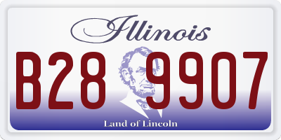 IL license plate B289907