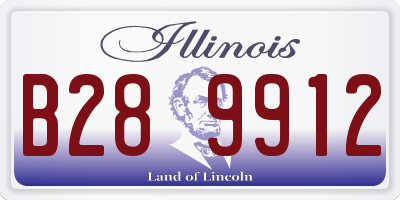 IL license plate B289912