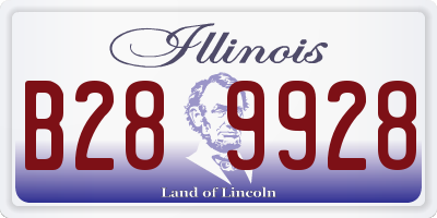 IL license plate B289928