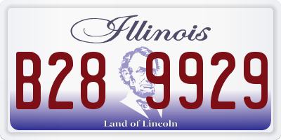 IL license plate B289929