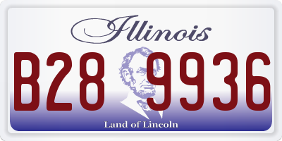 IL license plate B289936