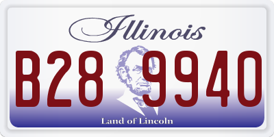 IL license plate B289940