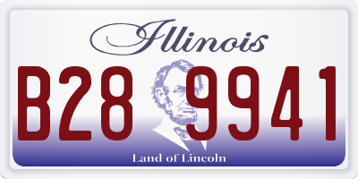 IL license plate B289941