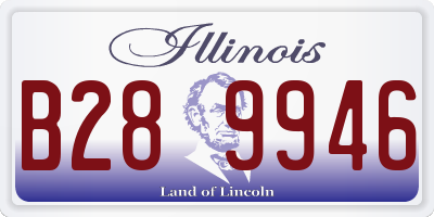 IL license plate B289946