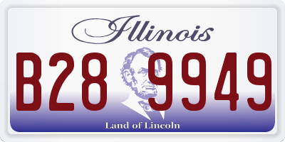 IL license plate B289949