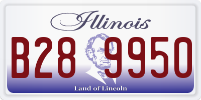IL license plate B289950