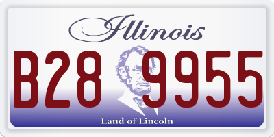IL license plate B289955