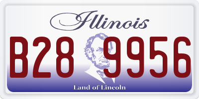 IL license plate B289956