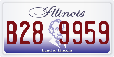 IL license plate B289959
