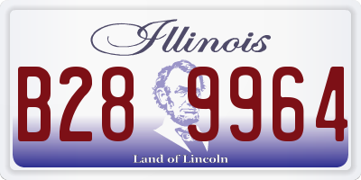 IL license plate B289964