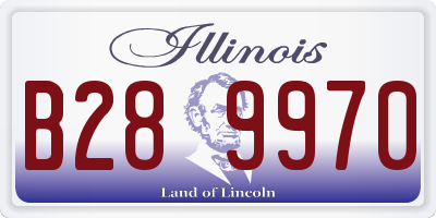 IL license plate B289970