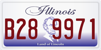 IL license plate B289971