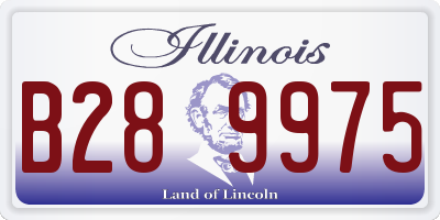 IL license plate B289975