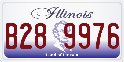 IL license plate B289976