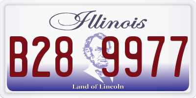 IL license plate B289977