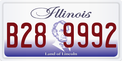 IL license plate B289992