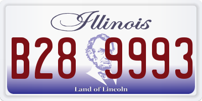 IL license plate B289993