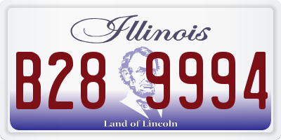 IL license plate B289994
