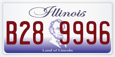 IL license plate B289996