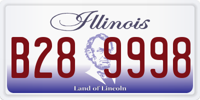 IL license plate B289998