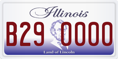 IL license plate B290000