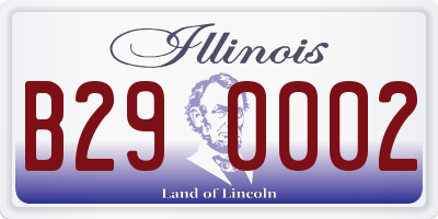 IL license plate B290002