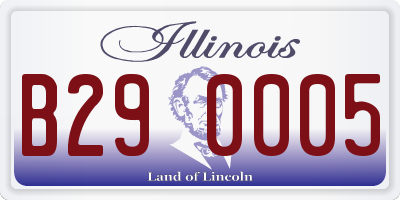 IL license plate B290005