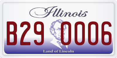 IL license plate B290006