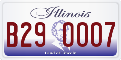 IL license plate B290007