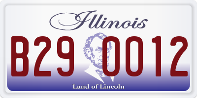 IL license plate B290012