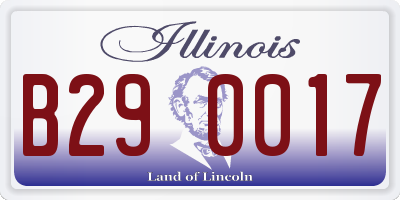 IL license plate B290017