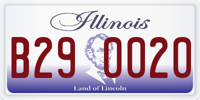 IL license plate B290020
