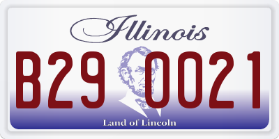 IL license plate B290021