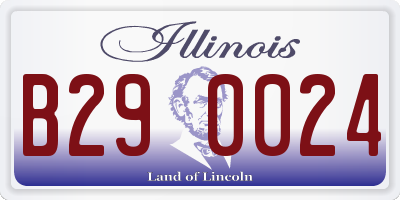 IL license plate B290024