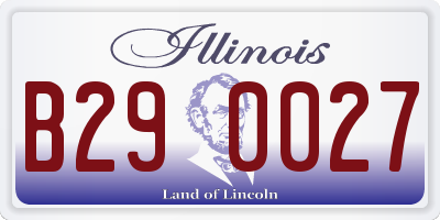 IL license plate B290027