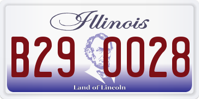 IL license plate B290028