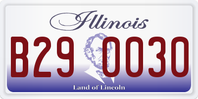 IL license plate B290030