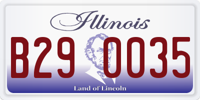 IL license plate B290035